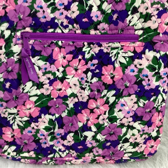 Vera Bradley Flower Garden Purple EUC Quilted Large Crossbody - Picture 4 of 11